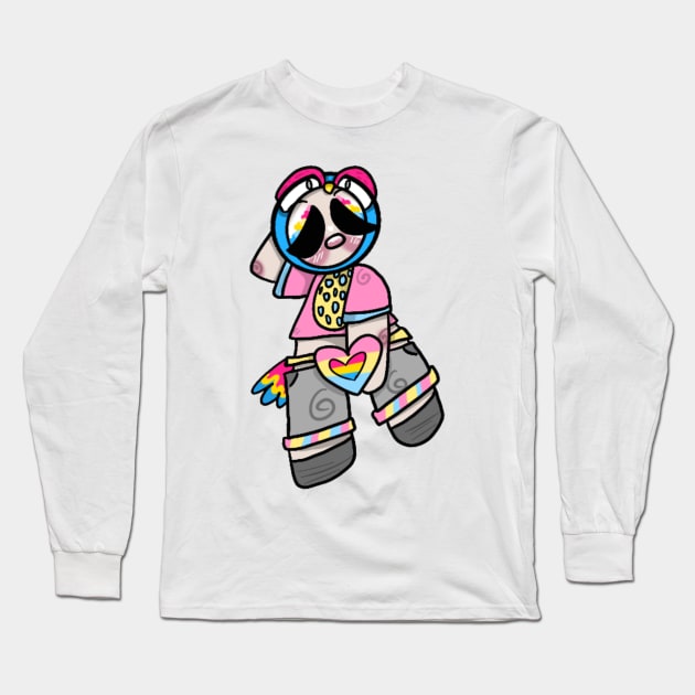 panromantic whoman Long Sleeve T-Shirt by Shard Art